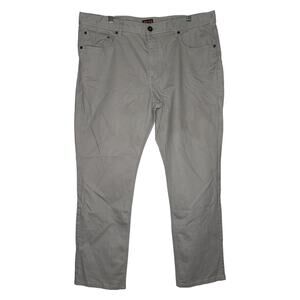 38x30 Slim Khaki Chino Pants Straight Flat Work Trousers Red Ale